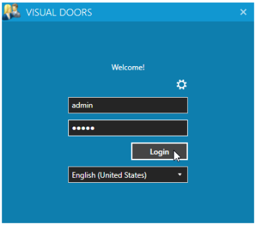 Log in Window